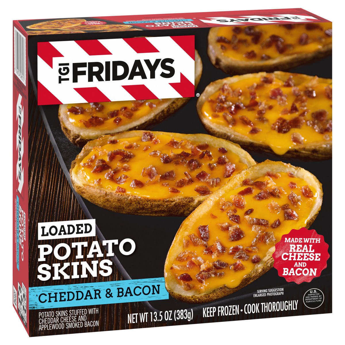 slide 9 of 9, T.G.I. Friday's Loaded Cheddar & Bacon Potato Skins Frozen Snacks - 13.5oz, 13.5 oz