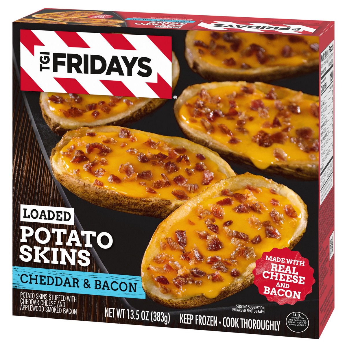 slide 8 of 9, T.G.I. Friday's Loaded Cheddar & Bacon Potato Skins Frozen Snacks - 13.5oz, 13.5 oz
