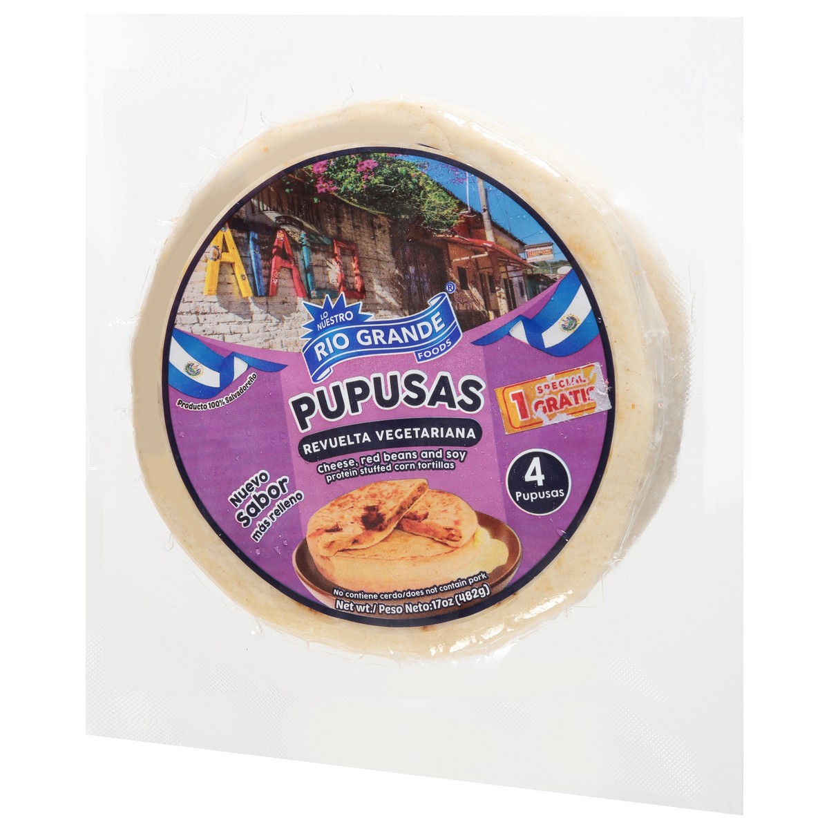 slide 9 of 13, Rio Grande Protein Stuffed Cheese, Red Beans and Soy Corn Tortillas 4 ea, 4 ct