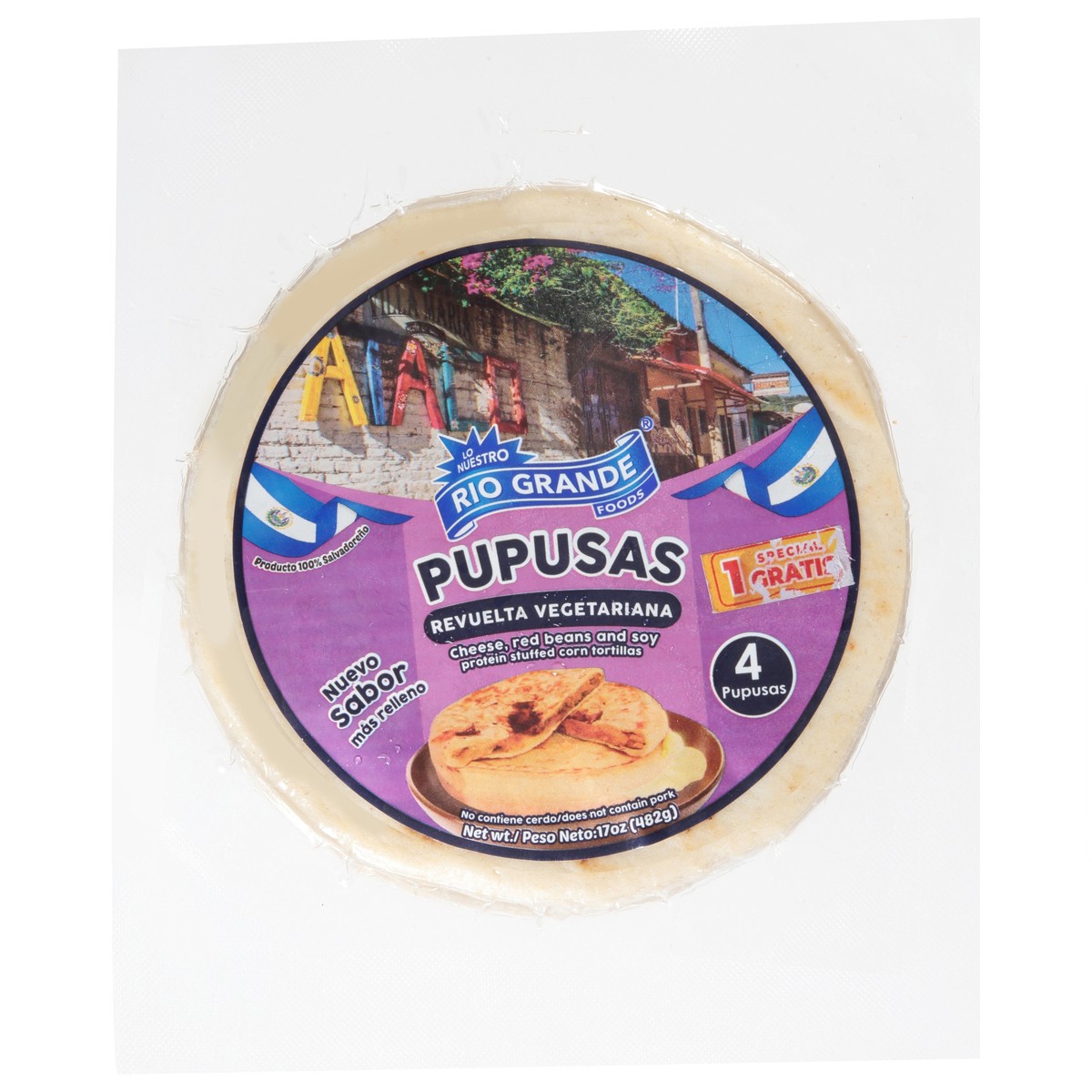 slide 8 of 13, Rio Grande Protein Stuffed Cheese, Red Beans and Soy Corn Tortillas 4 ea, 4 ct