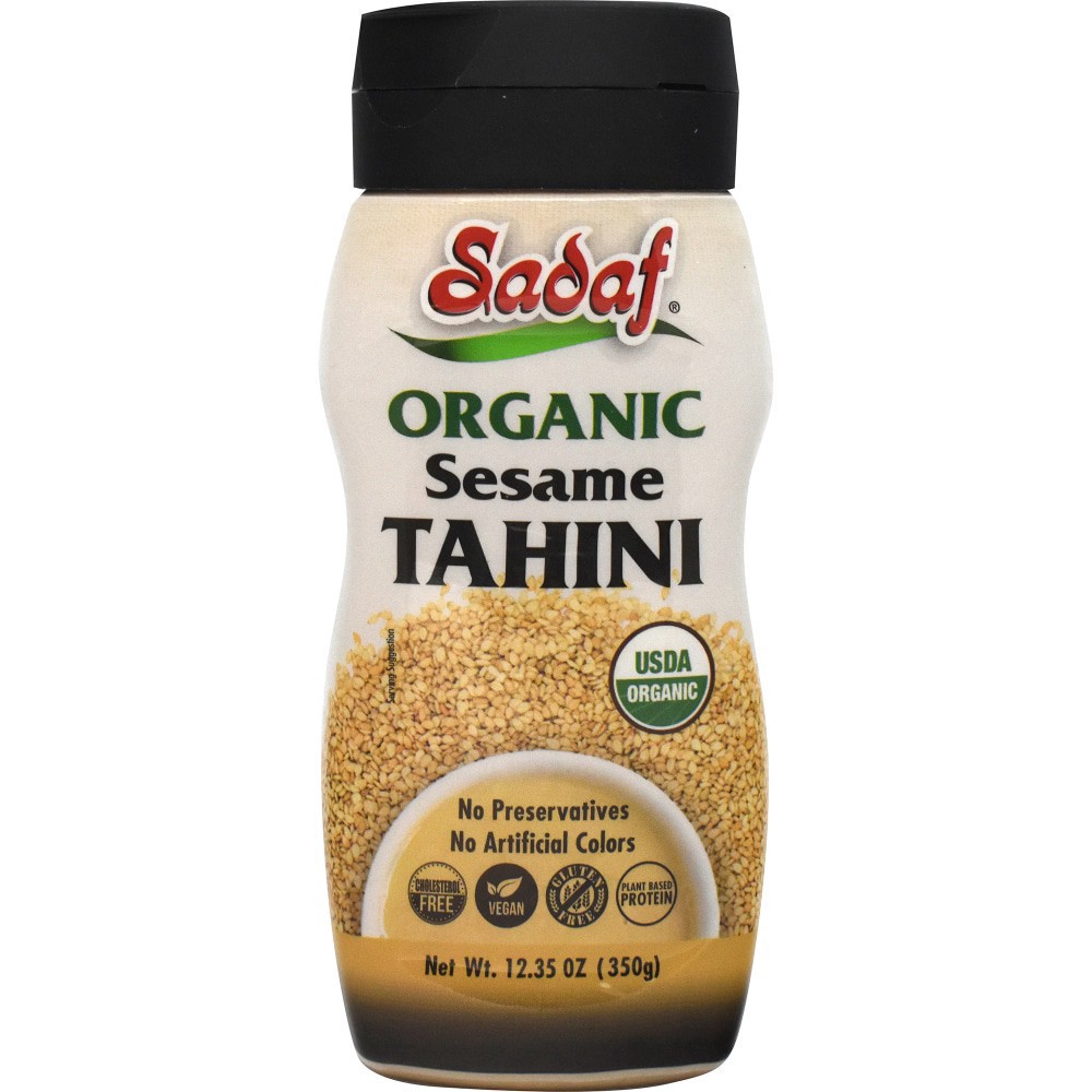 slide 1 of 3, Sadaf Organic Sesame Tahini, 12.35 oz