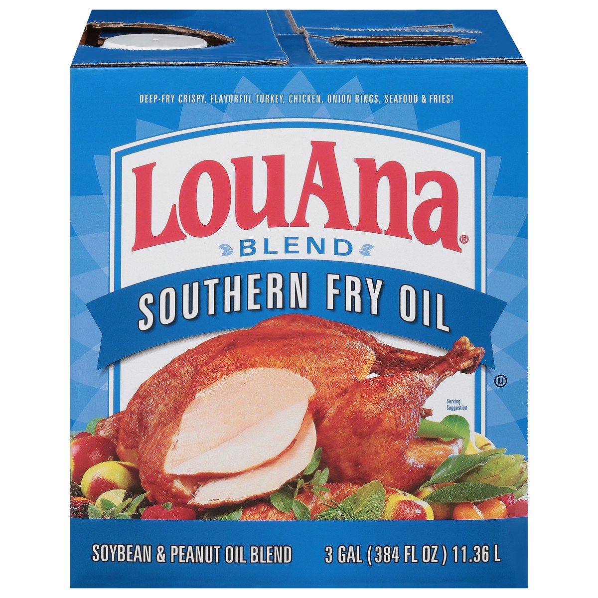 slide 1 of 9, LouAna Southern Fry Oil, Blend 3 Gal, 3 gal