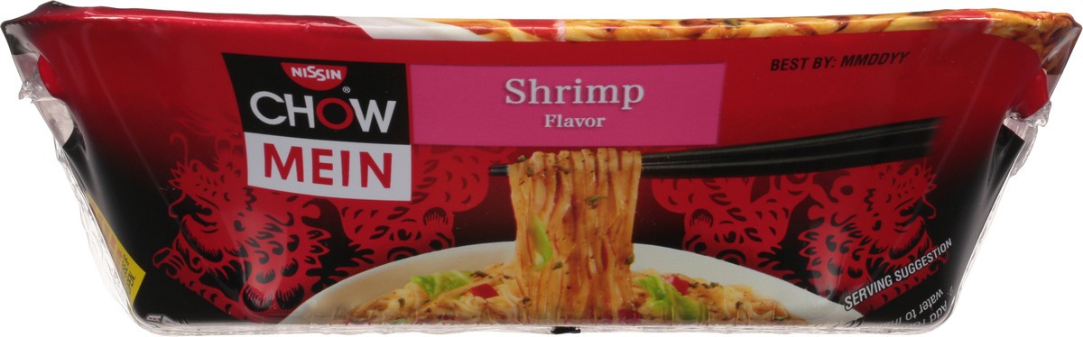 slide 5 of 9, Nissin Shrimp Chow Mein, 4 oz