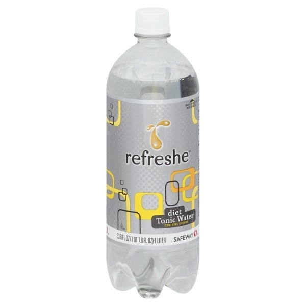 slide 1 of 1, Refreshe Diet Tonic Water, 33.8 fl oz