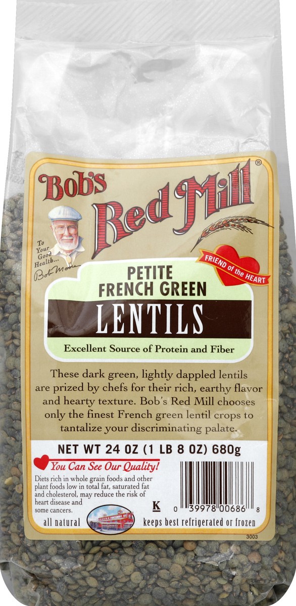 slide 5 of 5, Bob's Red Mill Petite French Style Green Lentils, 24 oz