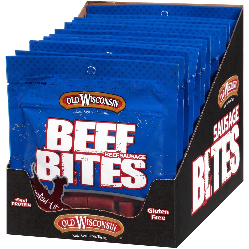 slide 3 of 8, Old Wisconsin Beef Snack Bites, 3.5 oz