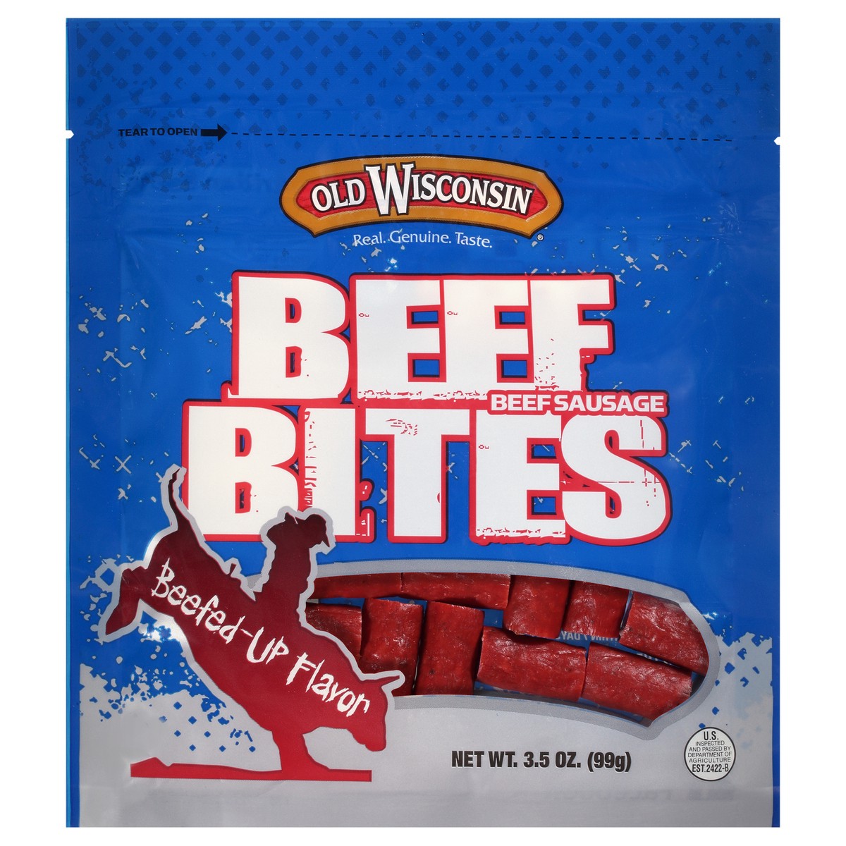 slide 1 of 8, Old Wisconsin Beef Snack Bites, 3.5 oz