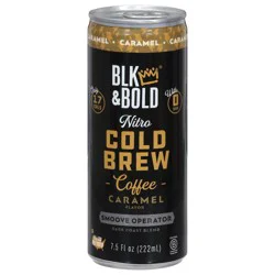 BLK & Bold Caramel Nitro Cold Brew Coffee - 7.5 fl oz Can