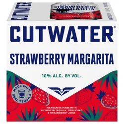 Cutwater Spirits Strawberry Margarita Tequila 4 ea