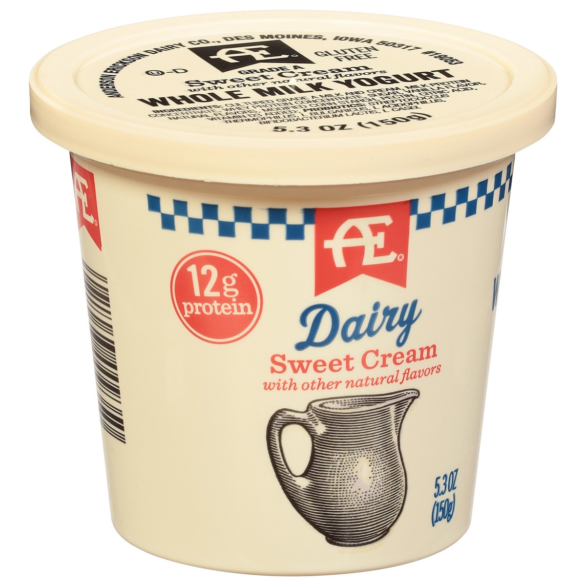 slide 3 of 4, AE Dairy Whole Milk Sweet Cream Yogurt 5.3 oz, 5.3 oz