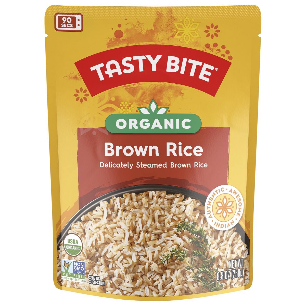 slide 1 of 11, Tasty Bite Organic Brown Rice, 8.8 oz