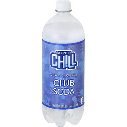 slide 1 of 1, Super Chill Superchill Club Soda, 1 liter