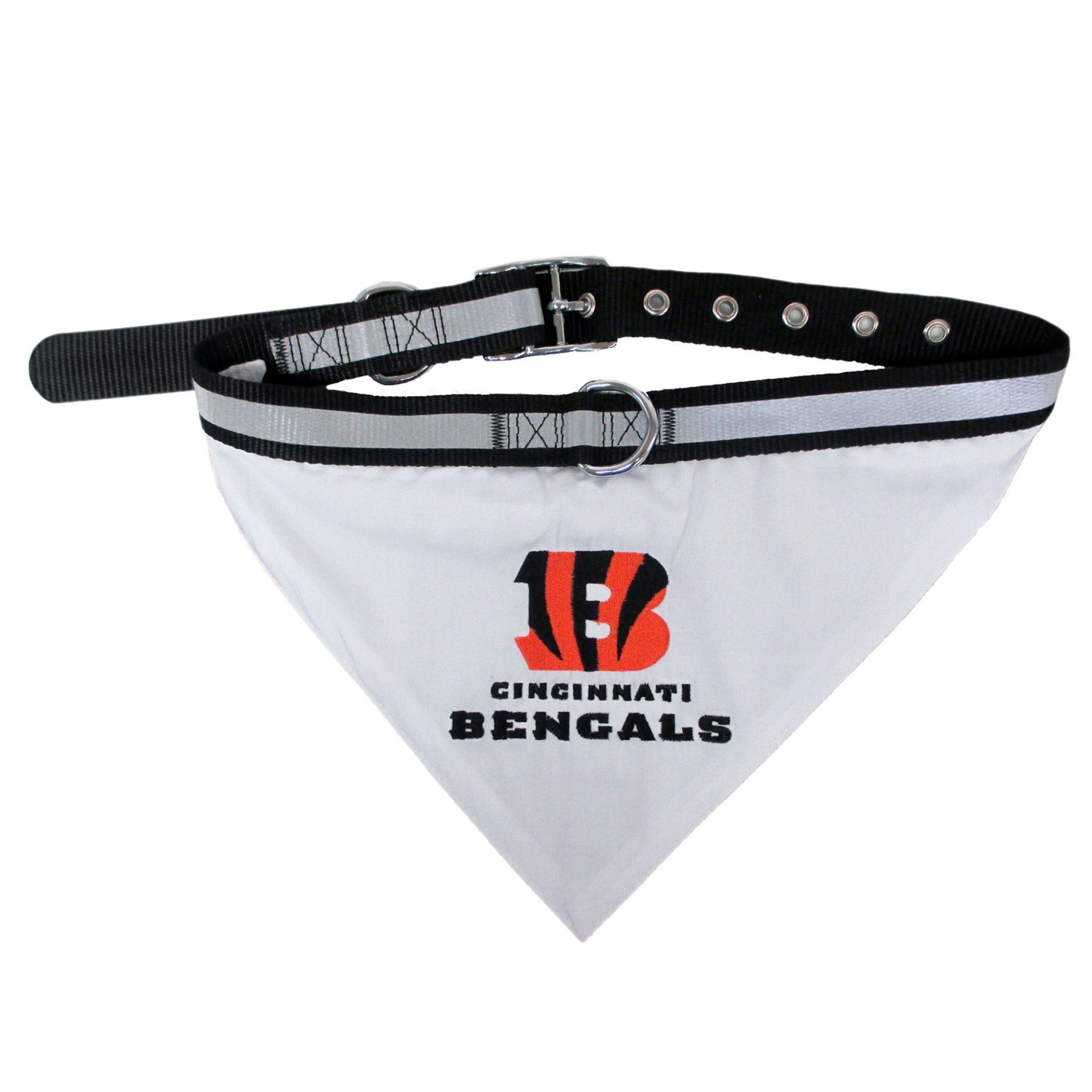 slide 1 of 1, Pets First Cincinnati Bengals Collar Bandana, MED