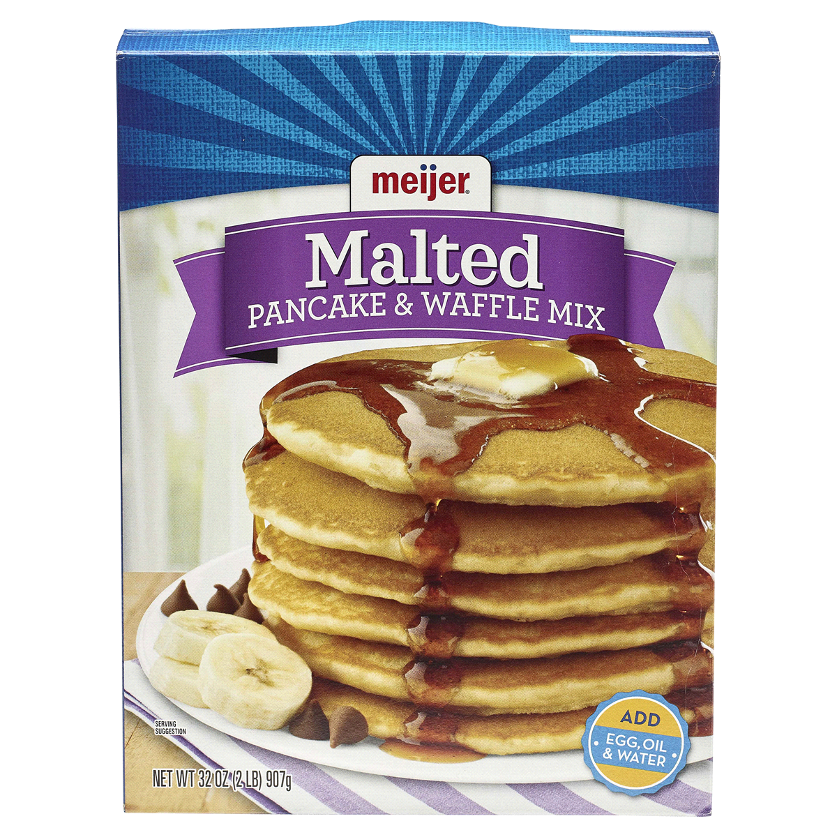 slide 1 of 1, Meijer Malted Pancake & Waffle Mix, 32 oz