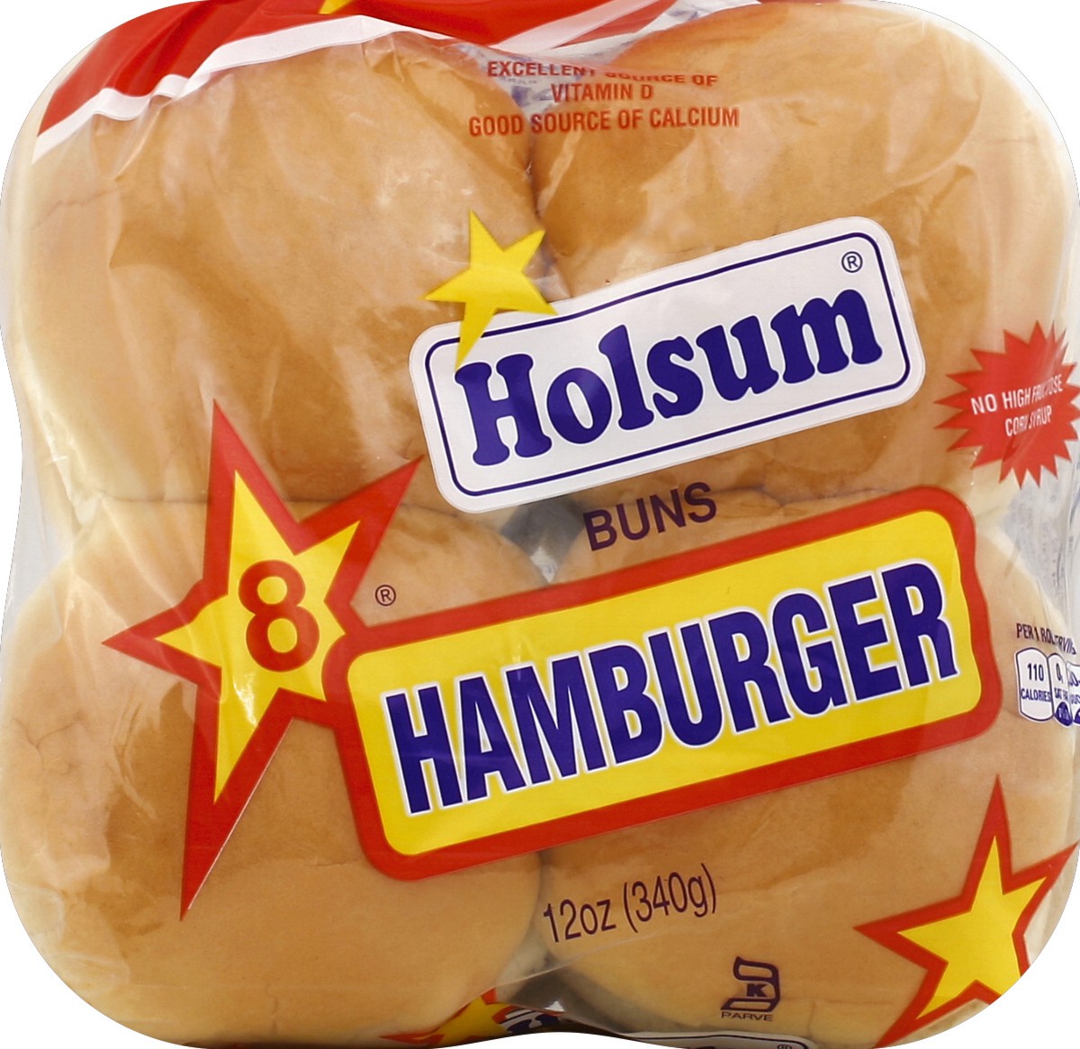 slide 2 of 5, Holsum Hamburger Rolls, 12 oz