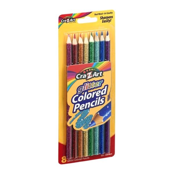 slide 1 of 1, Cra-Z-Art Glitter Colored Pencils, 8 ct