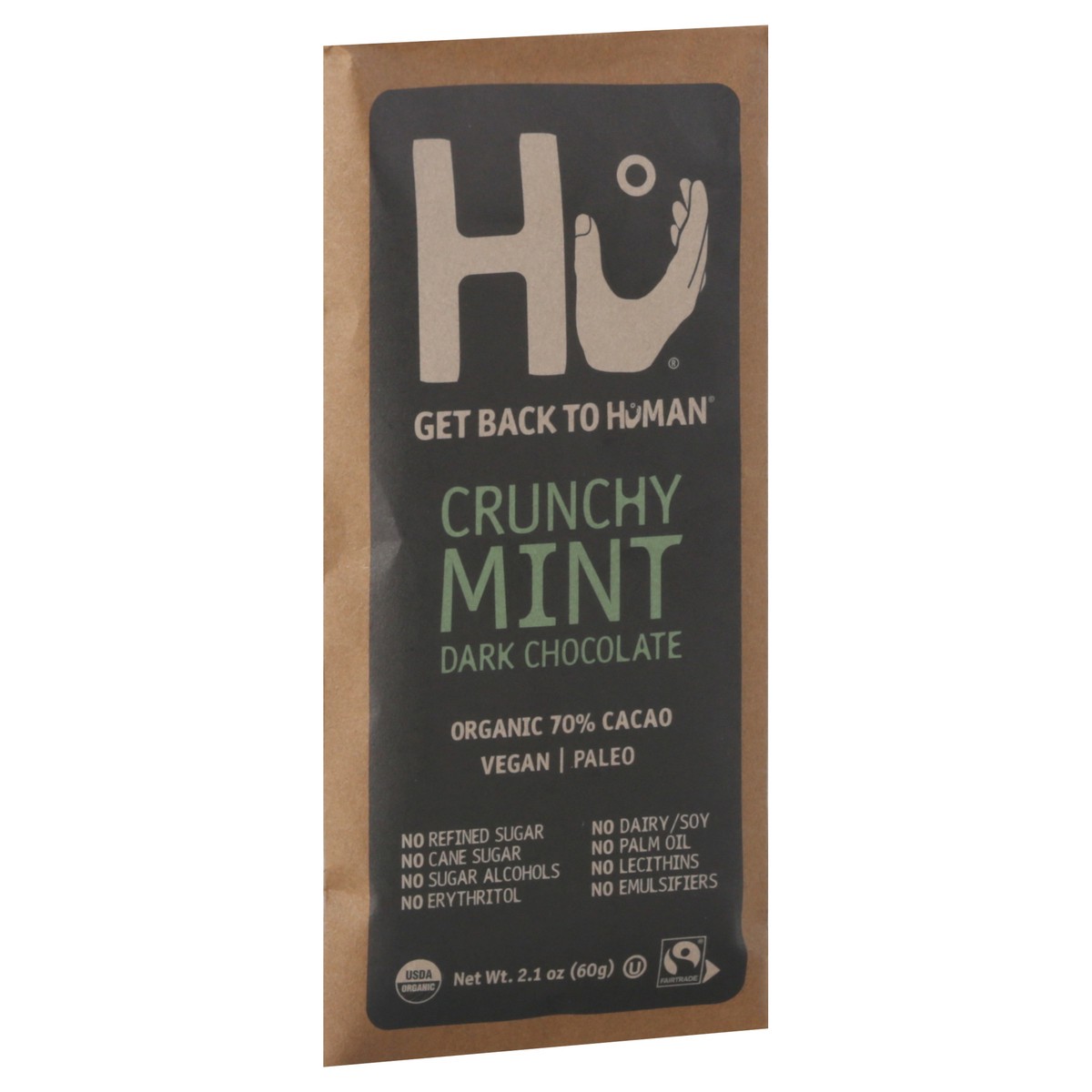 slide 2 of 9, Hu Crunchy Mint Dark Chocolate 2.1 oz, 2.1 oz