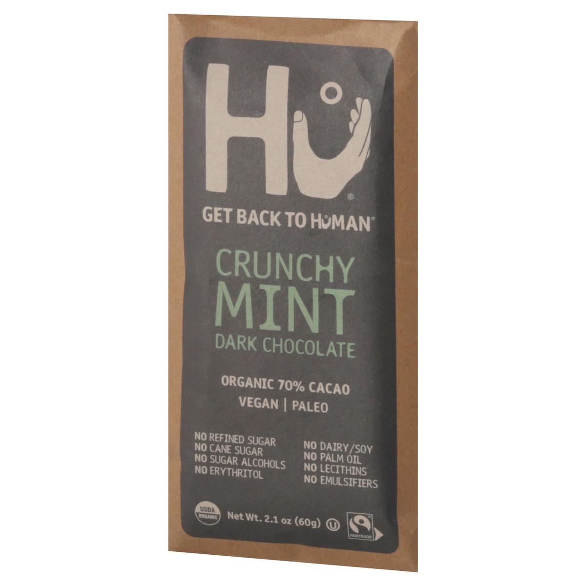 slide 4 of 9, Hu Crunchy Mint Dark Chocolate 2.1 oz, 2.1 oz