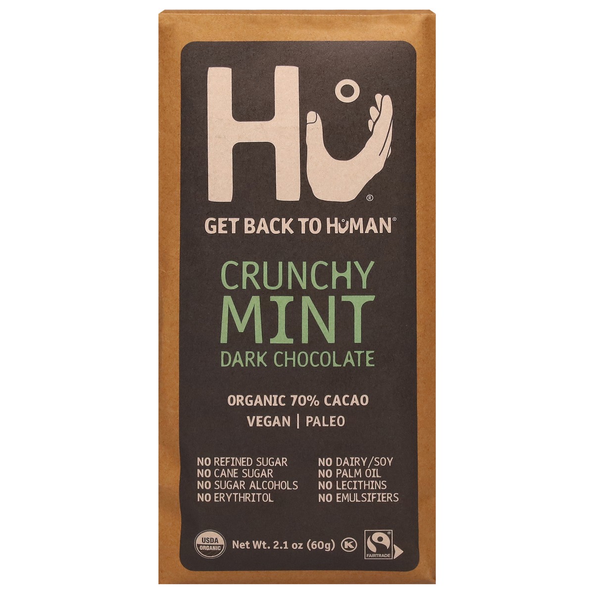 slide 1 of 9, Hu Crunchy Mint Dark Chocolate 2.1 oz, 2.1 oz