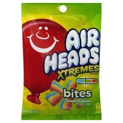 Airheads Xtremes Bites Sweetly Sour Rainbow Berry Flavored Candy