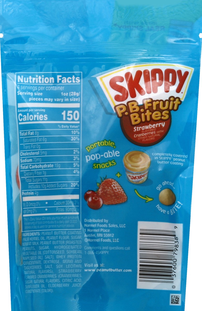 slide 6 of 6, Skippy Strawberry Fruit Bites, 4 oz