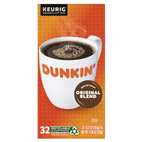 slide 13 of 13, Dunkin' Original Blend Coffee, Medium Roast, Keurig K-Cup Pods, 32 Count Box, 32 ct