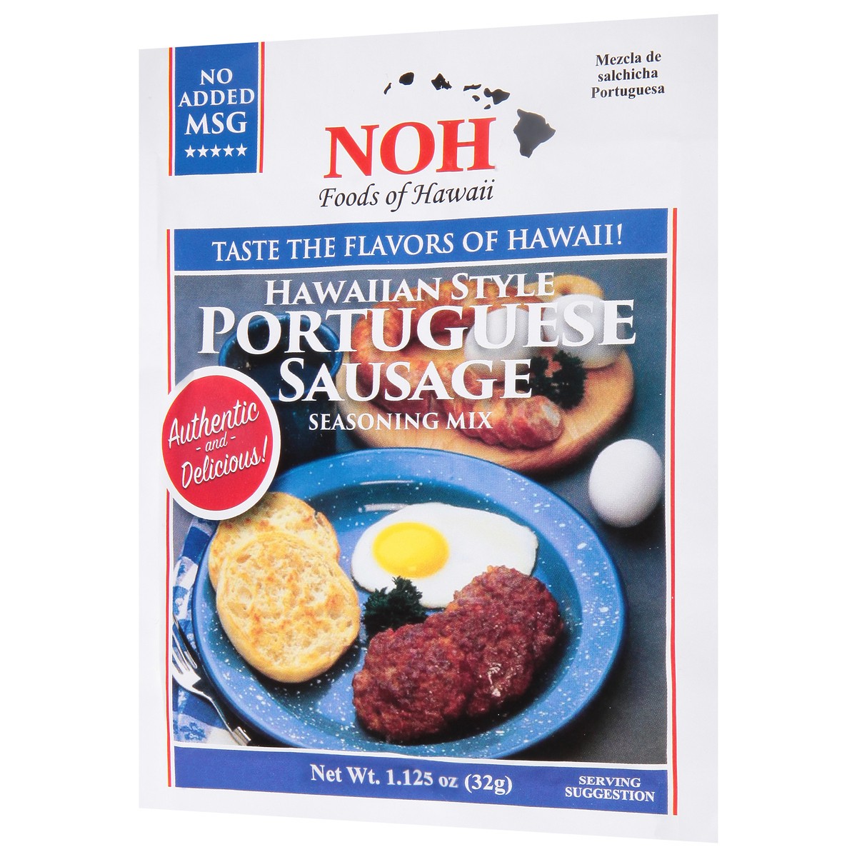 slide 9 of 12, GROCERY-DSD Hawaiian Style Portuguese Sausage Seasoning Mix (Packet), 1.125 oz