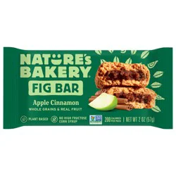 Nature's Bakery Apple Cinnamon Whole Wheat Fig Bar, Snack Bar, 1 Each