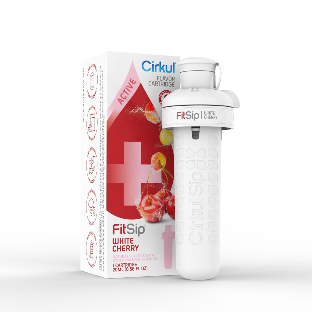slide 3 of 3, Cirkul FitSip White Cherry Flavor Cartridge - 0.68 fl oz, 0.68 fl oz