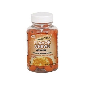 slide 1 of 1, CVS Health Extra Strength Antacid Flavor Chews Orange, 45 ct