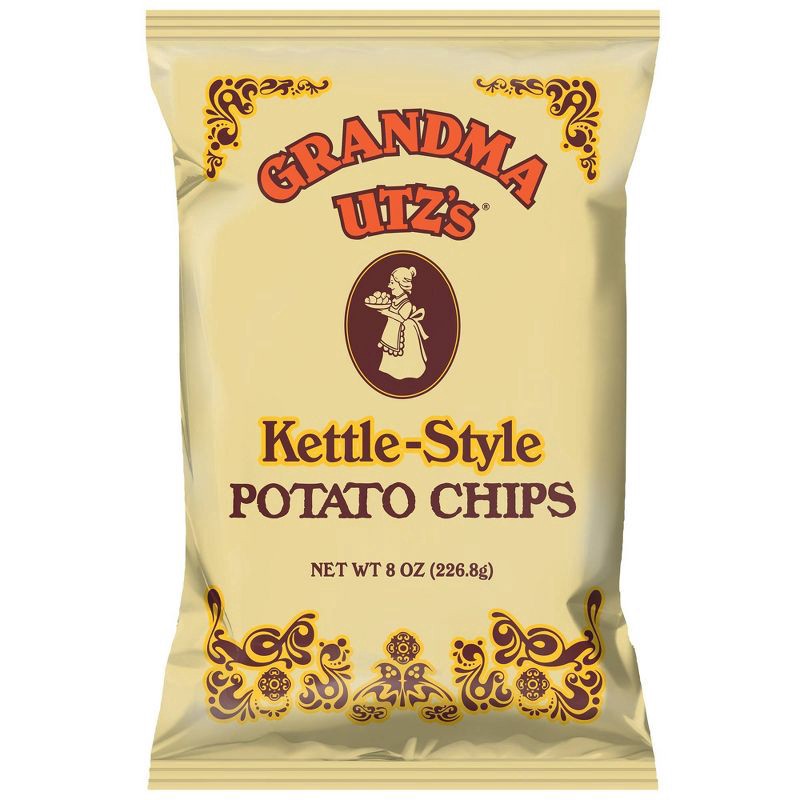 slide 1 of 6, Grandma Utz's 8 oz Utz Grandma Utz's Kettle-Style Potato Chips, 8 oz