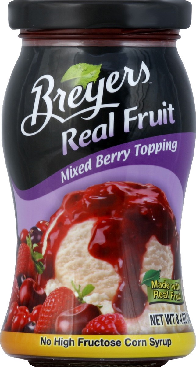 slide 2 of 2, Breyers Real Fruit Mixed Berry Topping, 8.4 oz