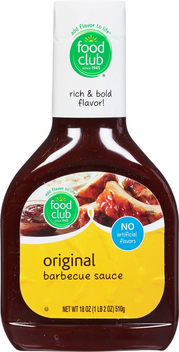 slide 9 of 11, Food Club BBQ Sauce Sweet and Tangy Original, 18 oz