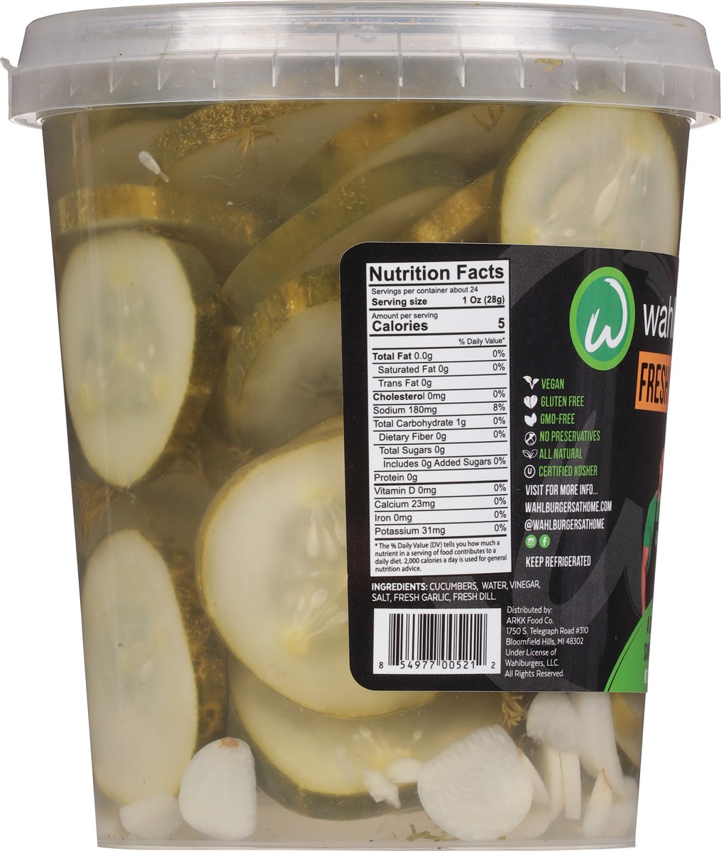 slide 5 of 9, Wahlburgers Fresh Dill Chips Pickles 32 fl oz, 32 fl oz