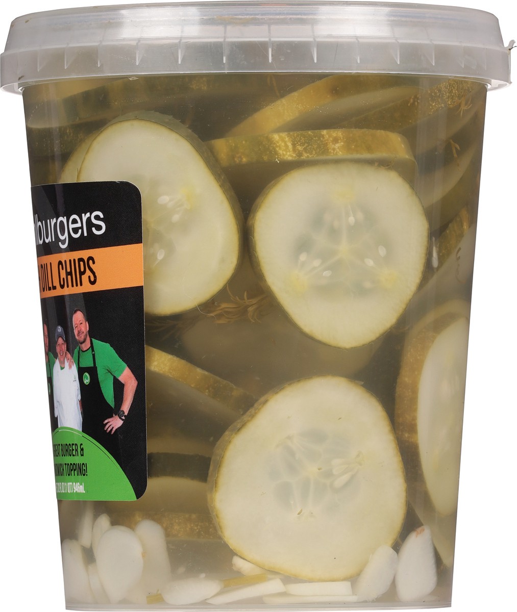 slide 3 of 9, Wahlburgers Fresh Dill Chips Pickles 32 fl oz, 32 fl oz