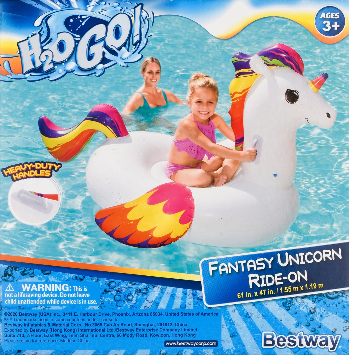 slide 8 of 8, H2O GO! Fantasy Unicorn Ride-On Float 1 ea, 1 ct