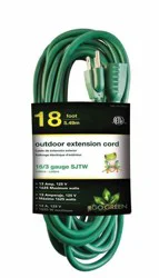Go Green 18' Outdoor Extension Cord