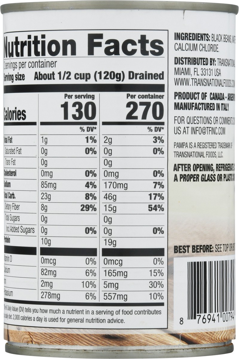 slide 5 of 9, Pampa Low Sodium Black Beans 15 oz, 15 oz