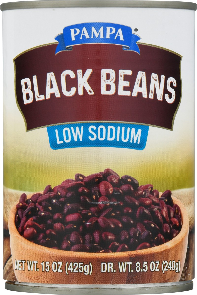 slide 4 of 9, Pampa Low Sodium Black Beans 15 oz, 15 oz