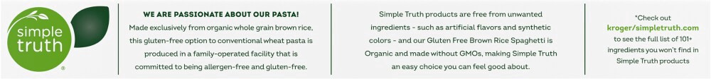 slide 2 of 4, Simple Truth Gluten Free Organic Brown Rice Spaghetti Pasta, 12 oz