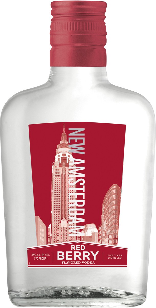 slide 2 of 2, New Amsterdam Red Berry Vodka, 200 ml