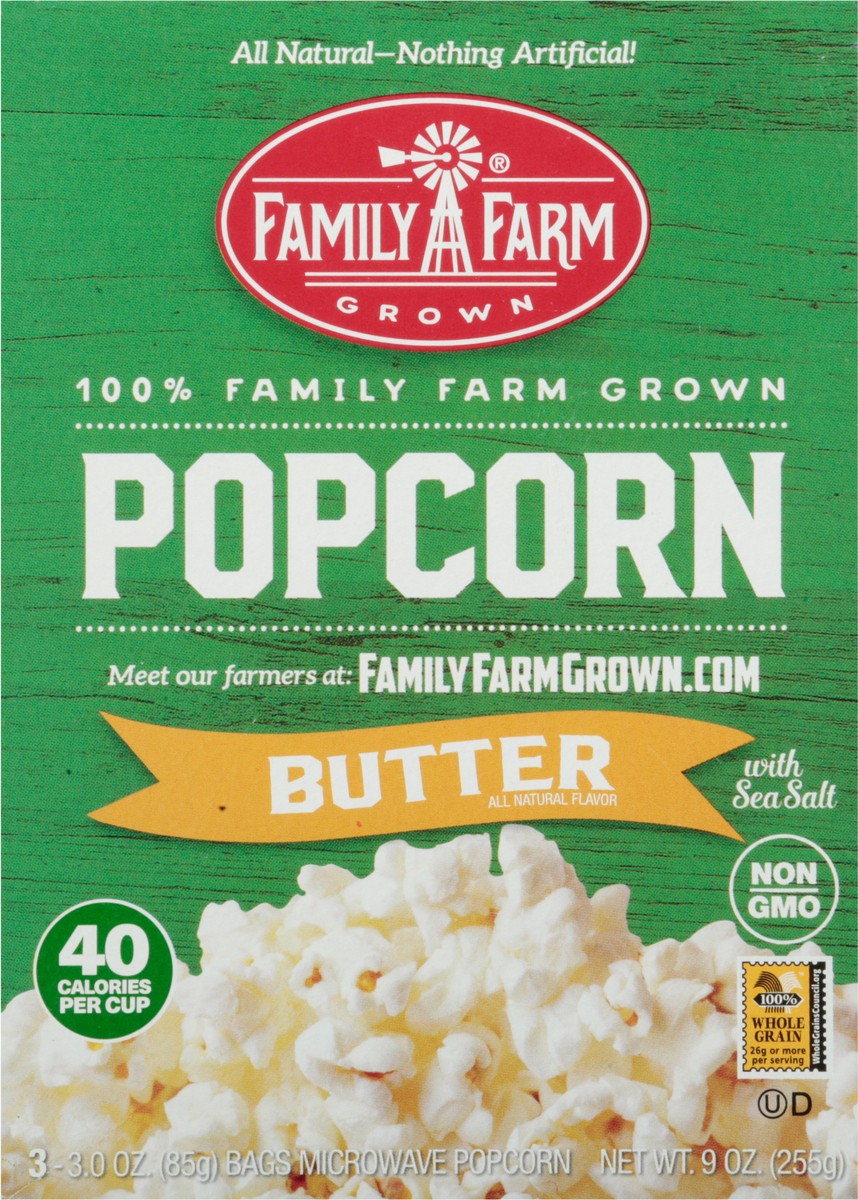 slide 9 of 9, Family Farm Grown Butter Popcorn Bag 9 oz, 9 oz