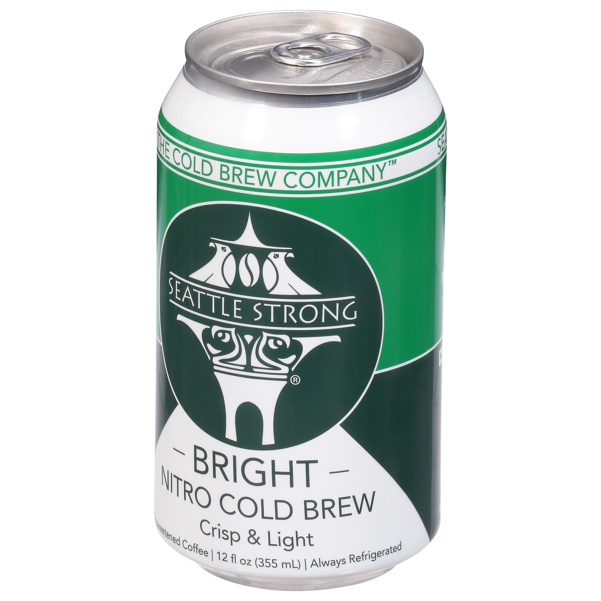 slide 4 of 12, Seattle Strong Nitro Cold Brew Unsweetened Bright Coffee - 12 fl oz, 12 fl oz