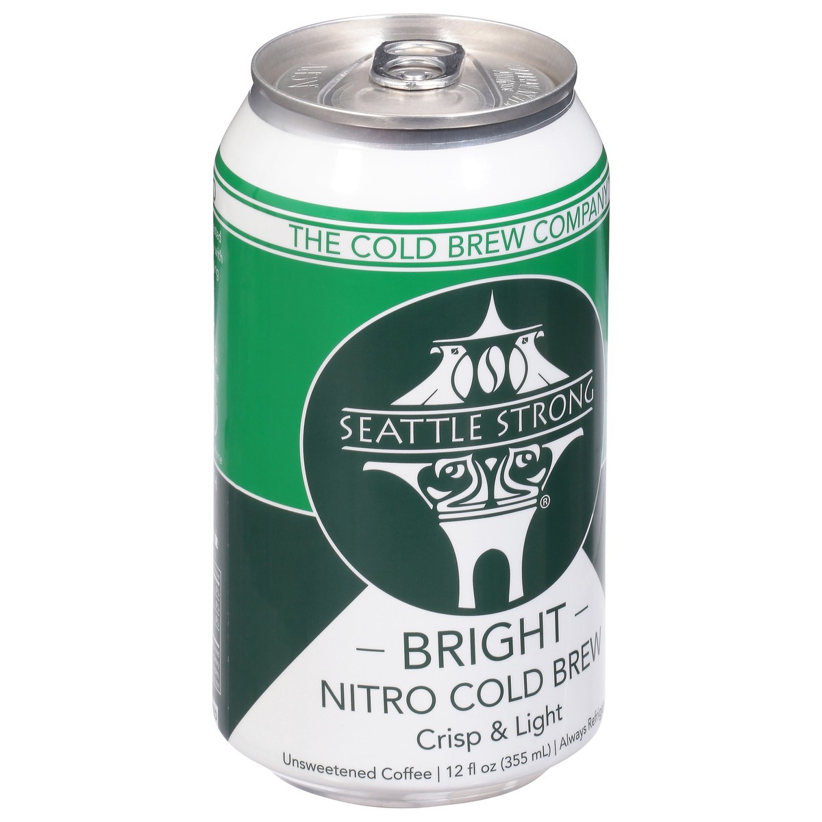 slide 8 of 12, Seattle Strong Nitro Cold Brew Unsweetened Bright Coffee - 12 fl oz, 12 fl oz