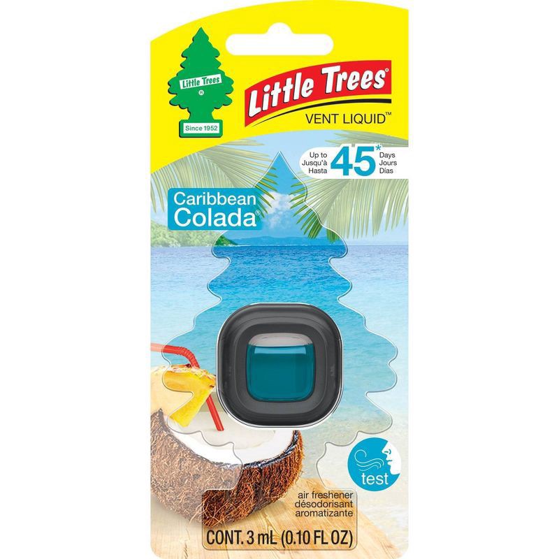 slide 1 of 4, Little Trees Vent Liquid Caribbean Colada Air Freshener, 3 ml