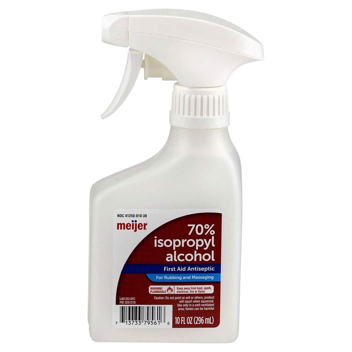 slide 1 of 5, Meijer 70% Isopropyl Alcohol Antiseptic Spray, 10 oz