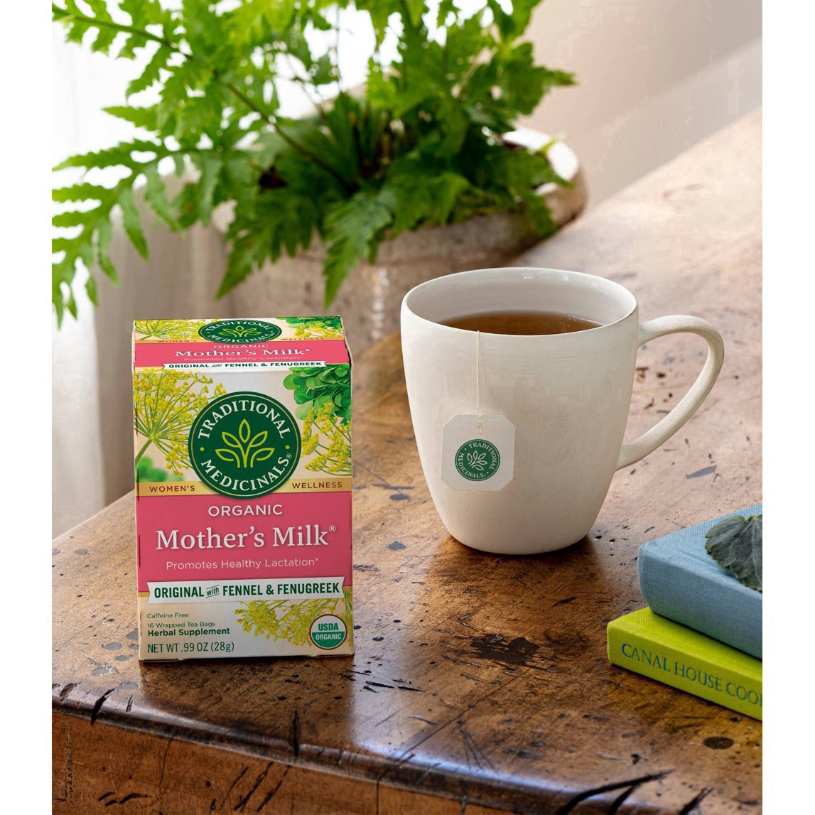 slide 5 of 56, Traditional Medicinals Organic Mother's Milk, Caffeine Free Herbal  Lactation Tea, 16 ct