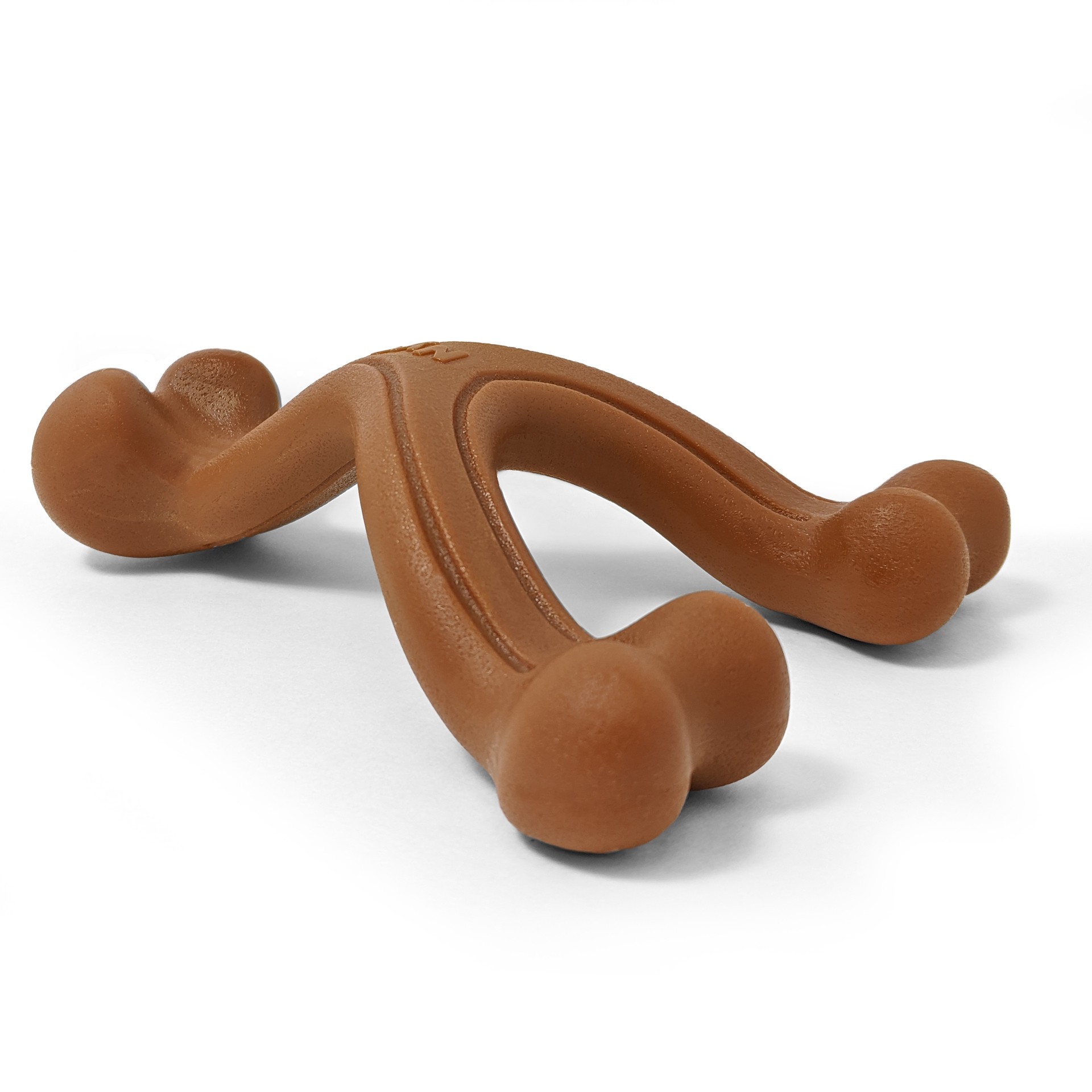 slide 2 of 10, Nylabone Ergonomic Hold & Chew Wishbone Power Chew Durable Dog Toy Bison Small/Regular - Up to 25 Ibs.(1 Count), SM