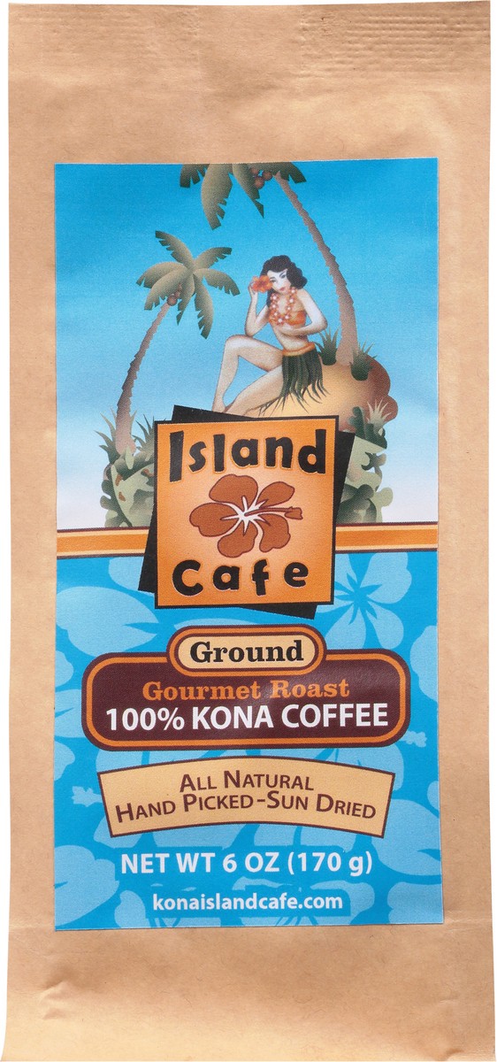 slide 7 of 9, Island Cafe Ground Gourmet Roast 100% Kona Coffee - 6 oz, 6 oz