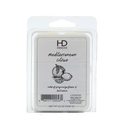 HD Designs Wax Melts - Mediterranean Citrus, 2.5 oz